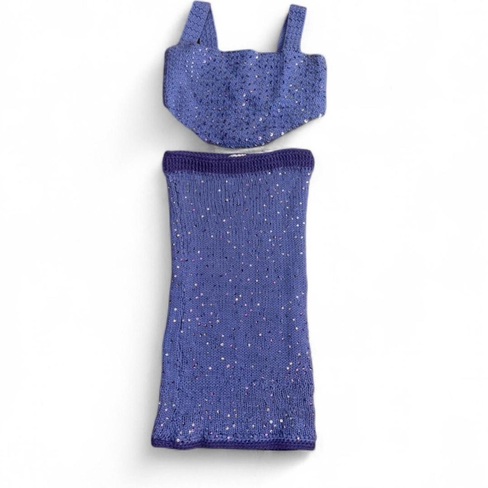 kosmic knots  Purple Knit Women's Set